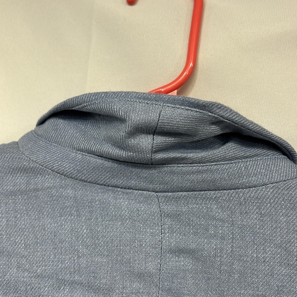 Jules & Leopold linen blend Light Blue Blazer button collard jacket small - Picture 7 of 9